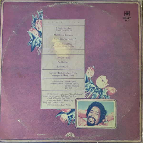 Barry White : The Message Is Love (LP, Album)