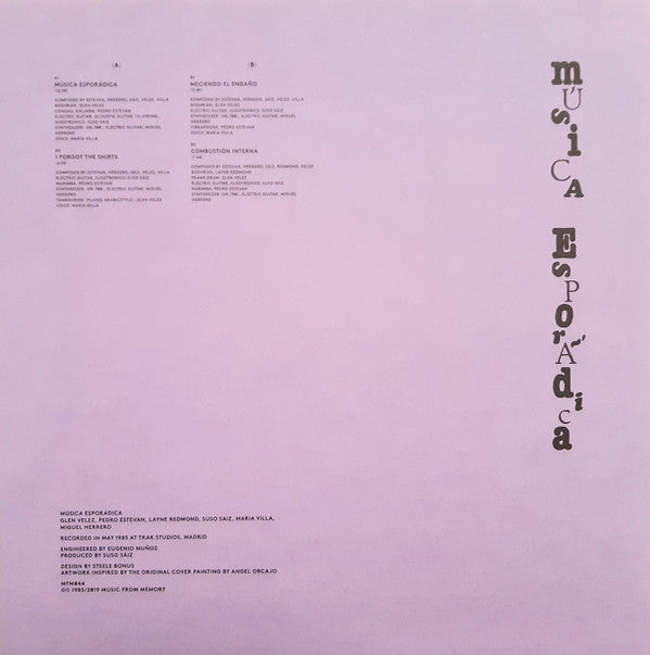 Música Esporádica : Música Esporádica (LP, Album, RE)