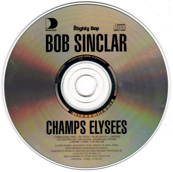 Bob Sinclar : Champs Elysées (CD, Album)