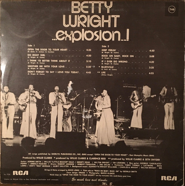 Betty Wright : Explosion (LP, Album)