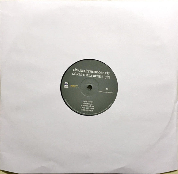 Zülfü Livaneli : Güneş Topla Benim İçin (LP, Album, RE, Gat)