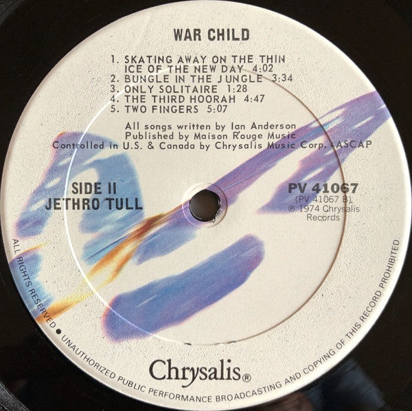 Jethro Tull : War Child (LP, Album, RE)