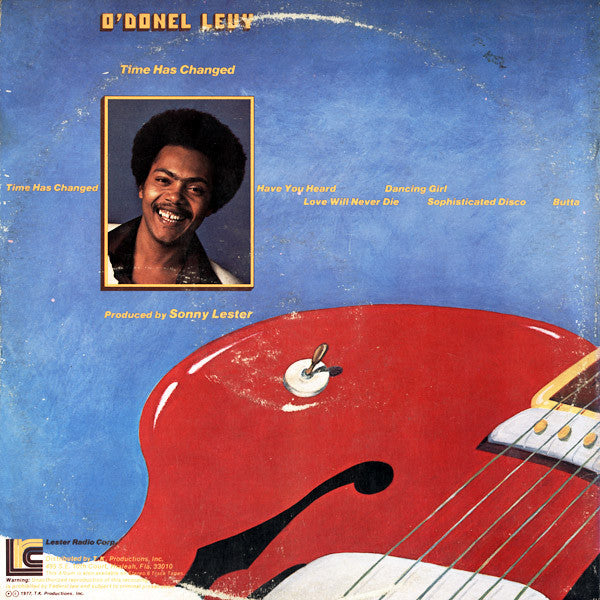 O'Donel Levy : Time Has Changed (LP, Album)