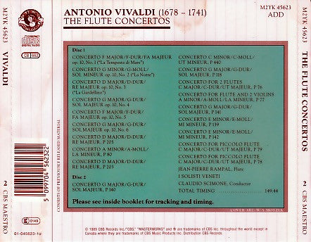Antonio Vivaldi, Jean-Pierre Rampal, I Solisti Veneti, Claudio Scimone : The Flute Concertos (2xCD, Album, RM)