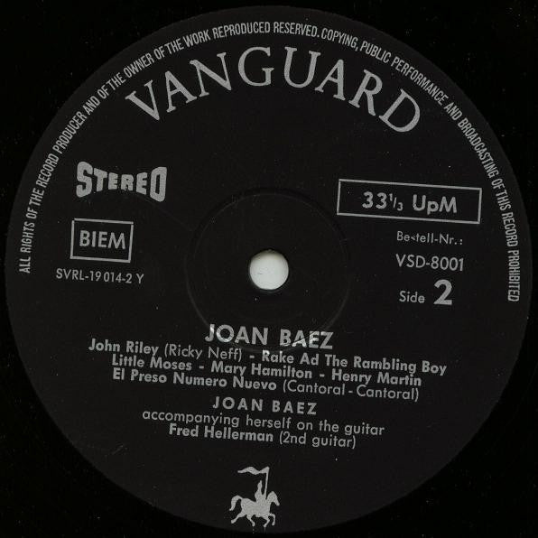 Joan Baez : Joan Baez (LP, Album, RE)