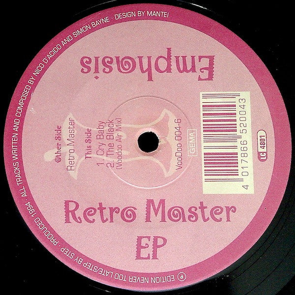 Emphasis : Retro Master EP (12", EP)