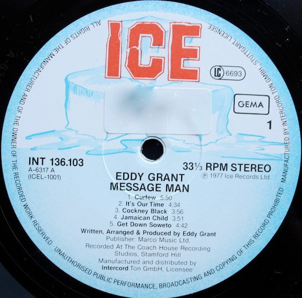 Eddy Grant : Message Man (LP, Album)