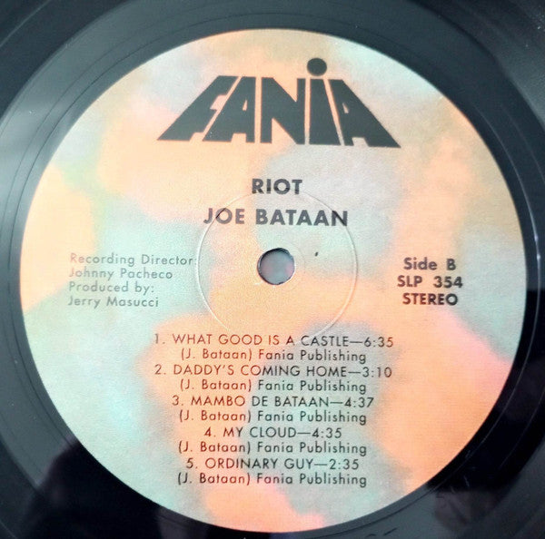 Joe Bataan : Riot! (LP, Album, RE)