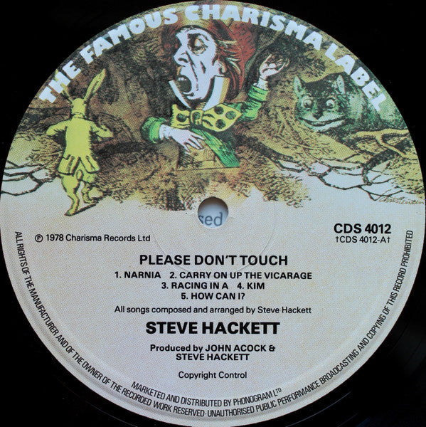 Steve Hackett : Please Don't Touch! (LP, Album, Sma)