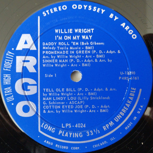 Willie Wright (2) : I'm On My Way (LP, Album)