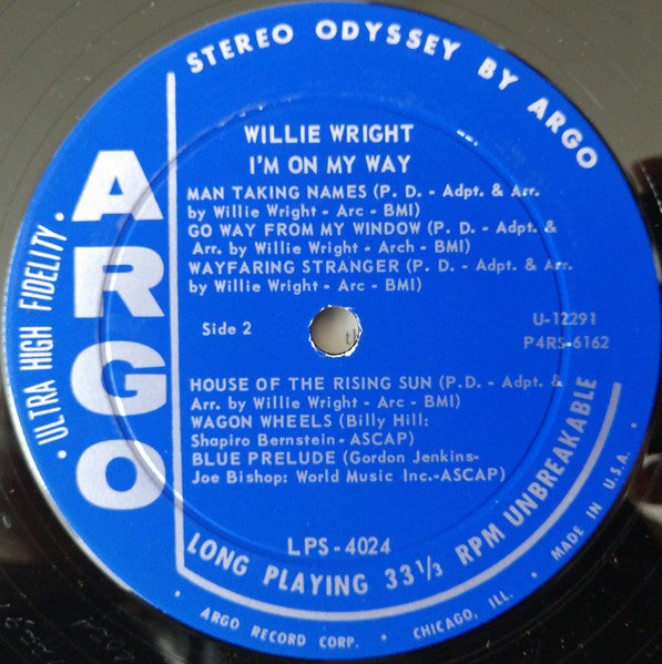 Willie Wright (2) : I'm On My Way (LP, Album)