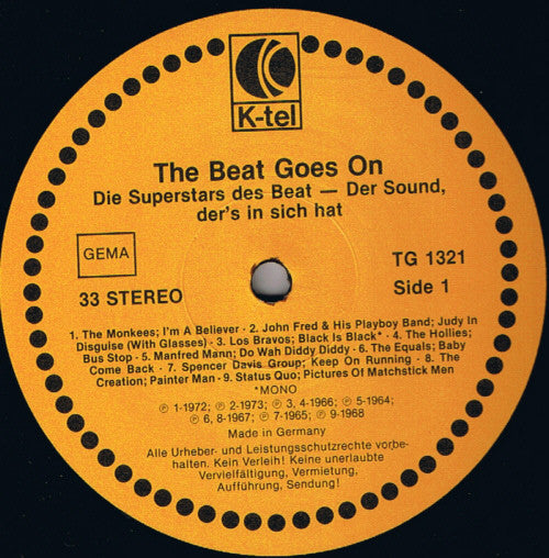 Various : The Beat Goes On.. (LP, Comp, Mono)