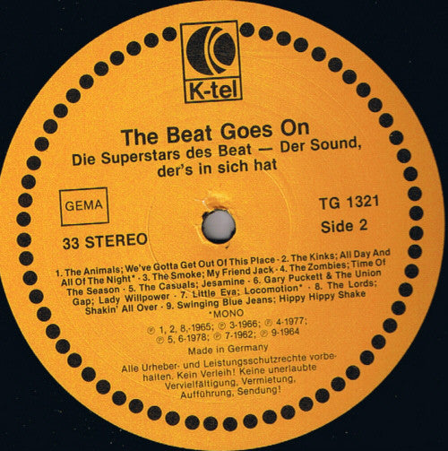 Various : The Beat Goes On.. (LP, Comp, Mono)