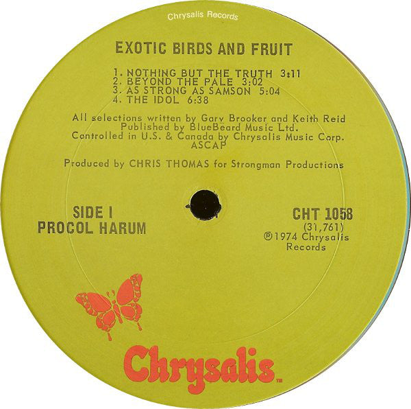 Procol Harum : Exotic Birds And Fruit (LP, Album, San)
