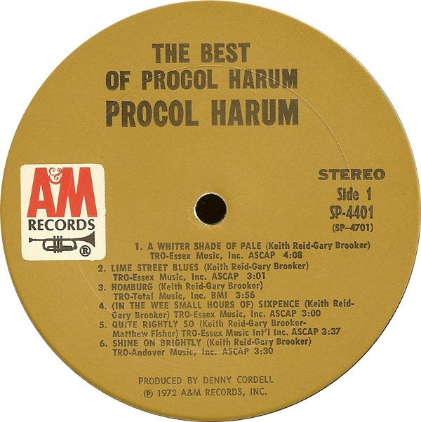 Procol Harum : The Best Of Procol Harum (LP, Comp, Gat)
