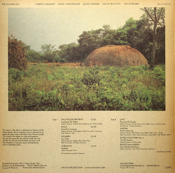 Egberto Gismonti : Sol Do Meio Dia (LP, Album)