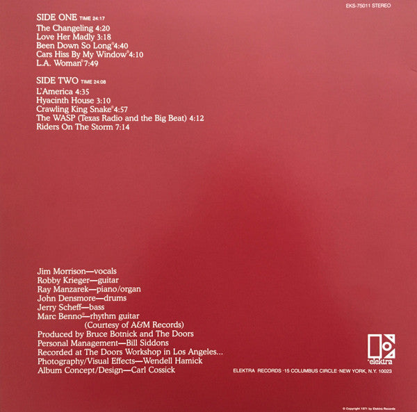 The Doors : L.A. Woman (LP, Album, RE, RP)