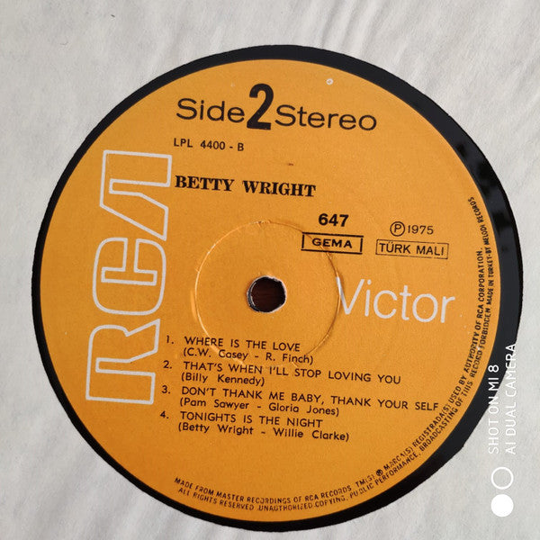Betty Wright : Danger High Voltage (LP, Album)