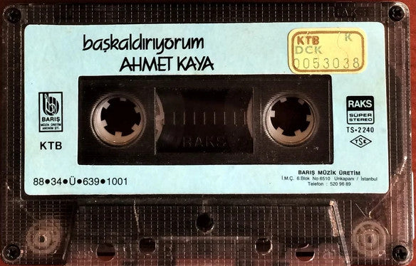Ahmet Kaya : Başkaldırıyorum (Cass, Album)