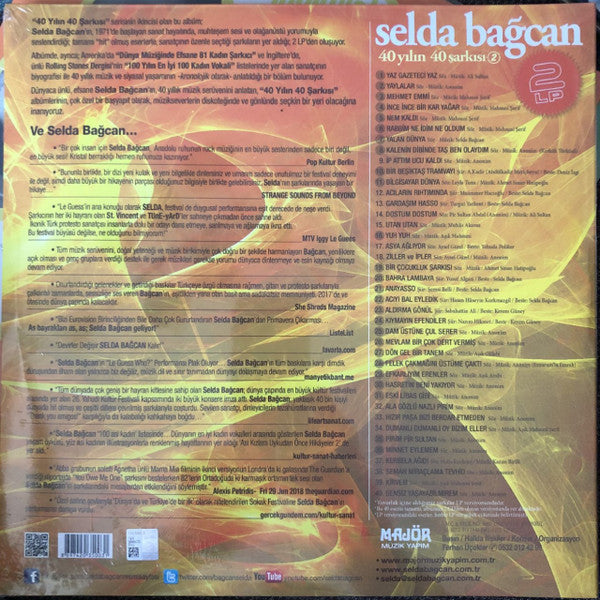 Selda (2) : 40 Yılın 40 Şarkısı Vol.2 (2xLP, Comp)