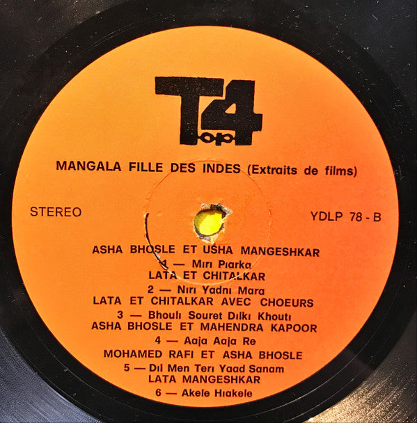Various : Mangala Fille Des Indes (Extraits De Films) (LP, Comp, Unofficial)