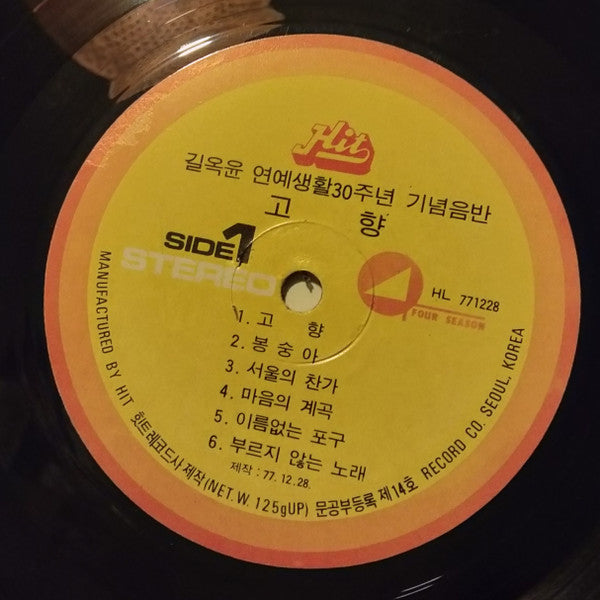 吉屋潤 : 서울 이여 언제 까지나 (LP, Album)