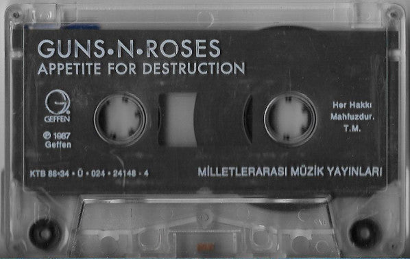 Guns N' Roses : Appetite For Destruction (Cass, Album, RE)