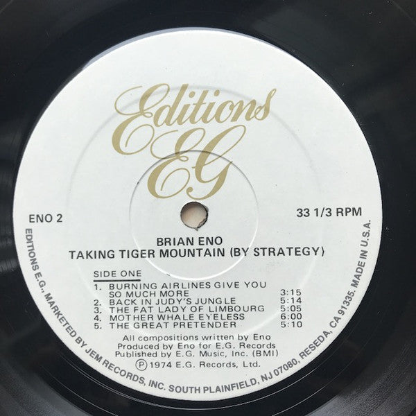 Brian Eno : Taking Tiger Mountain (By Strategy) (LP, Album, RE, Hub)