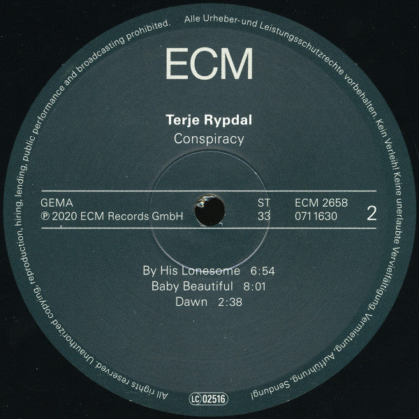 Terje Rypdal : Conspiracy (LP, Album)