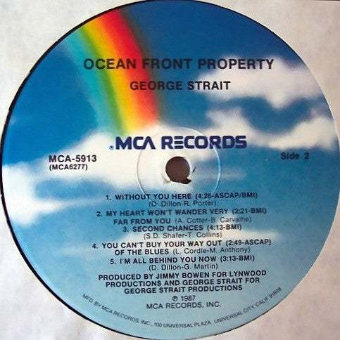 George Strait : Ocean Front Property (LP, Album)