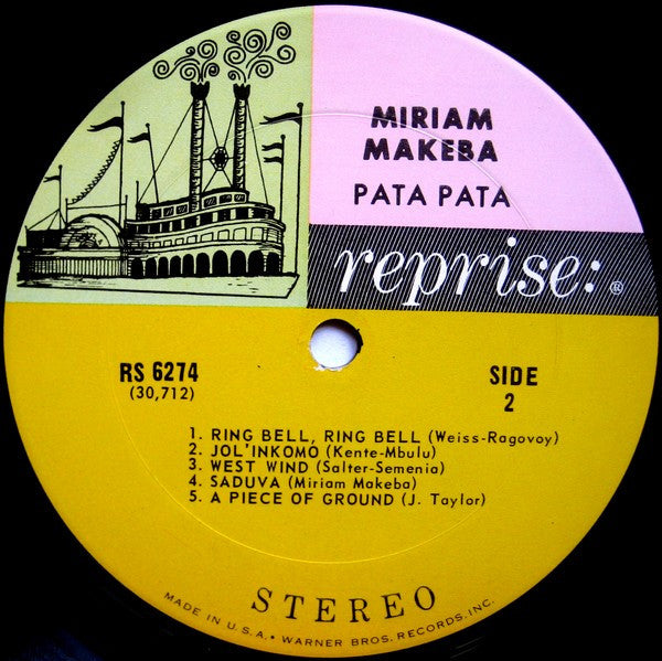 Miriam Makeba : Pata Pata (LP, Album, Pit)