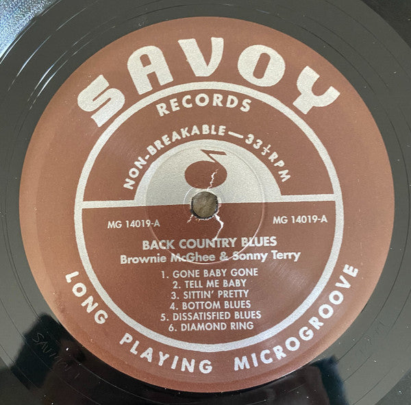 Sonny Terry & Brownie McGhee : Back Country Blues (LP, RE, 180)