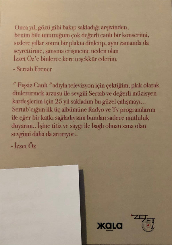 Sertab Erener : Ah Şişede Lâl (LP, Album, 180)