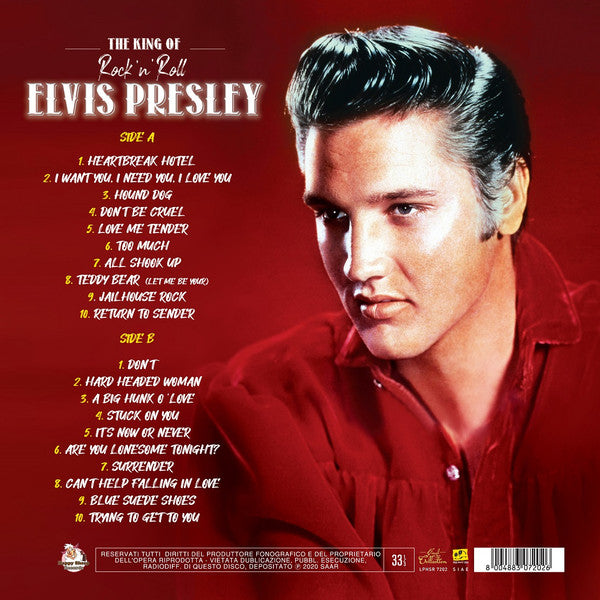 Elvis Presley : The King Of Rock 'n' Roll Elvis Presley (LP, Comp, Unofficial, Gat)