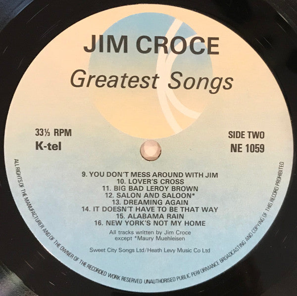 Jim Croce : His Greatest Songs (LP, Comp, Wes)