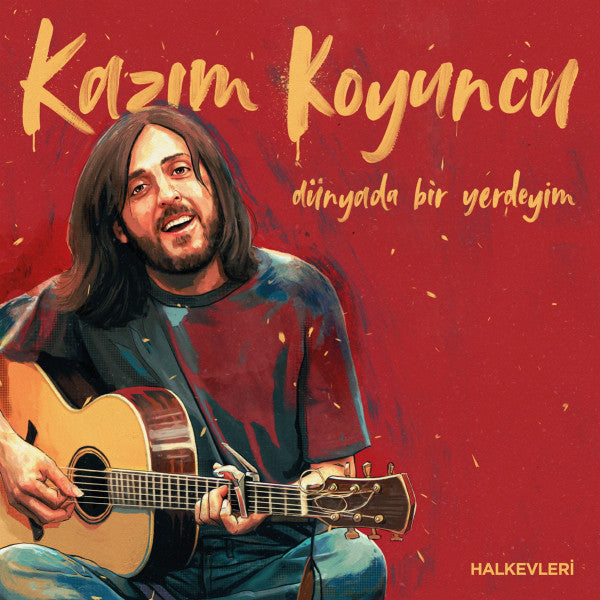 Kazım Koyuncu : Dünyada Bir Yerdeyim (LP, Album, RE)