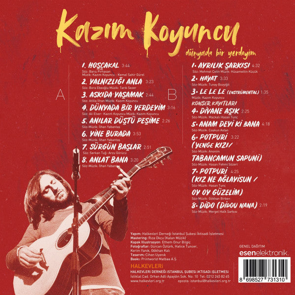 Kazım Koyuncu : Dünyada Bir Yerdeyim (LP, Album, RE)