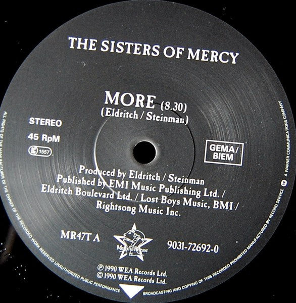 The Sisters Of Mercy : More (12")