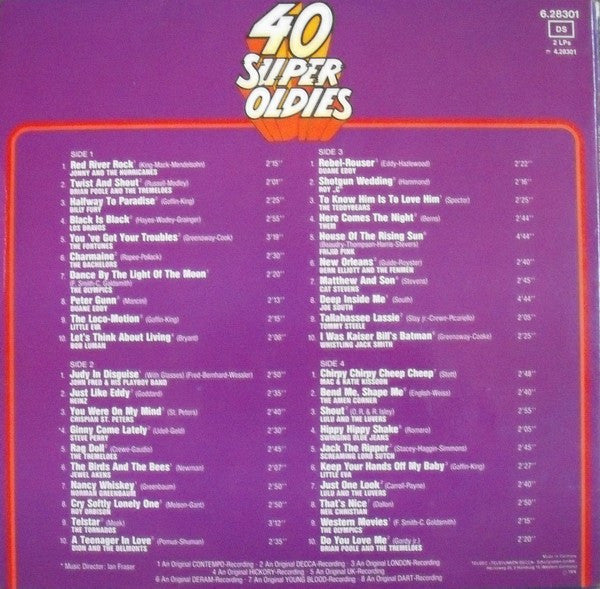 Various : 40 Super Oldies - The Story Of Pop (2xLP, Comp, Gat)