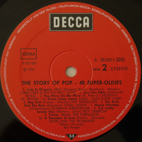 Various : 40 Super Oldies - The Story Of Pop (2xLP, Comp, Gat)