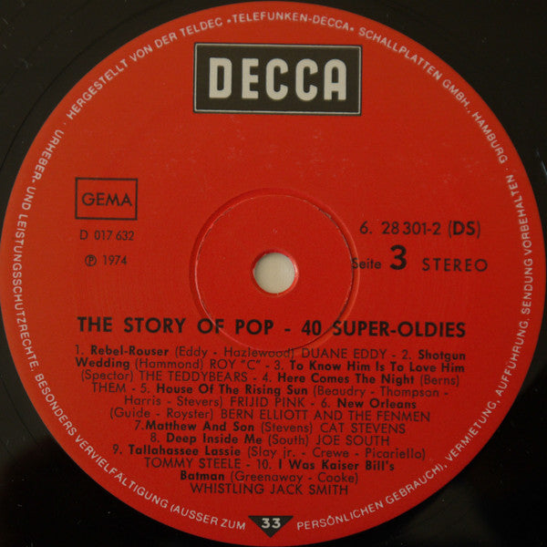Various : 40 Super Oldies - The Story Of Pop (2xLP, Comp, Gat)
