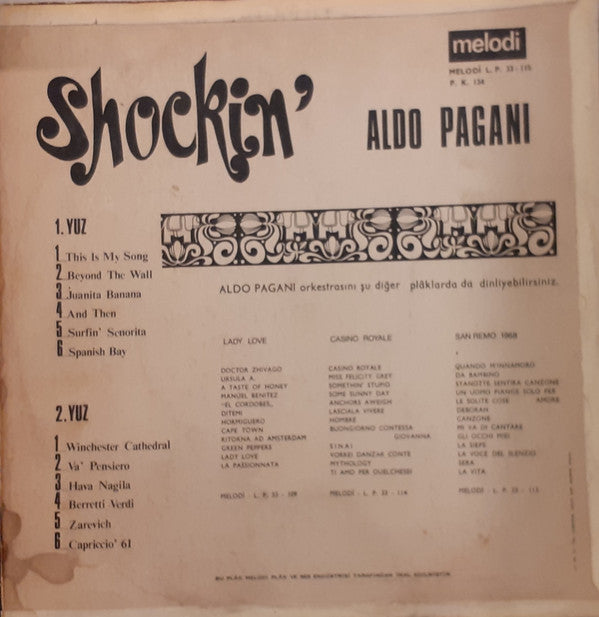 Stanley Moore Orchestra / Orchestra Aldo Pagani : Shockin' (LP)