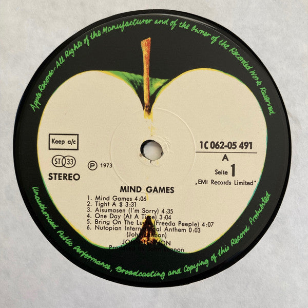 John Lennon : Mind Games (LP, Album)