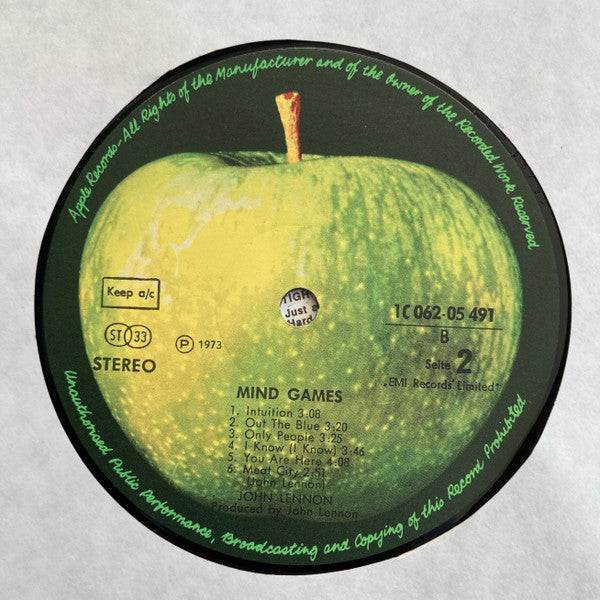 John Lennon : Mind Games (LP, Album)
