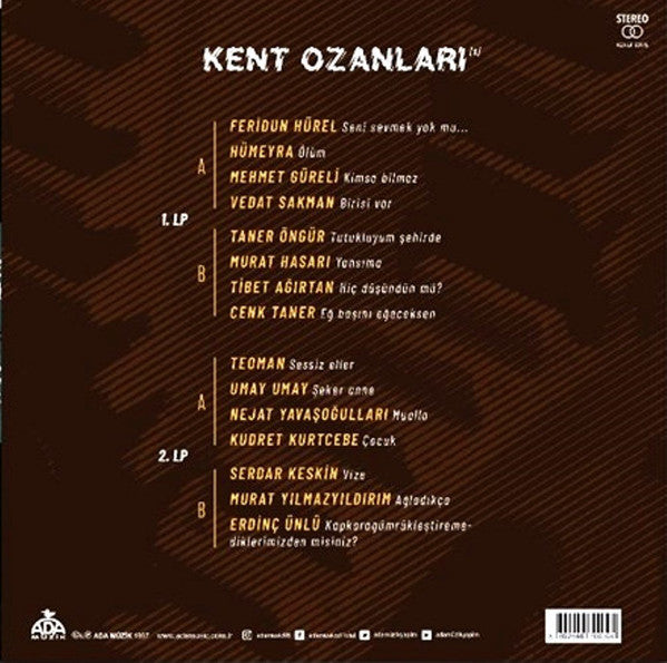 Various : Kent Ozanları 1 (2xLP, Comp)