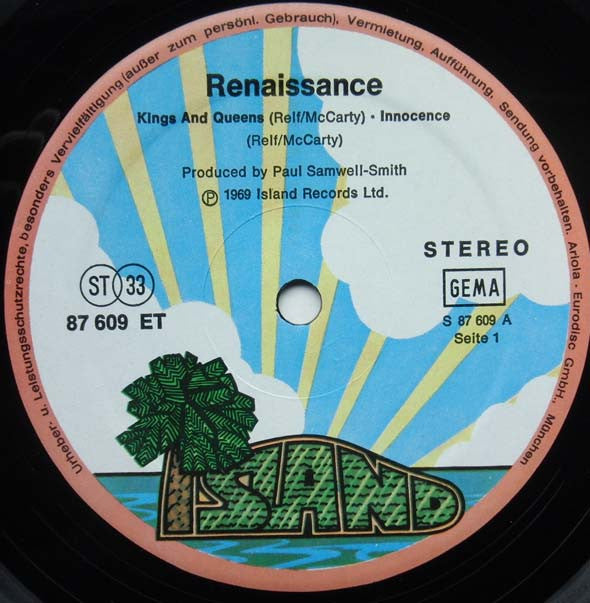 Renaissance (4) : Renaissance (LP, Album, RP, pin)