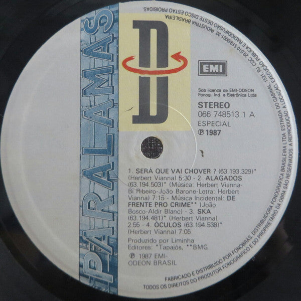 Os Paralamas Do Sucesso : D (LP, Album)