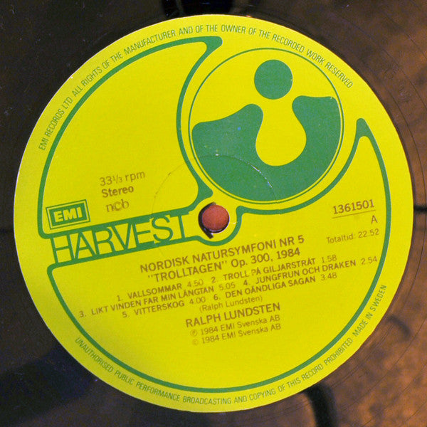Ralph Lundsten : Nordisk Natursymfoni Nr 5 Trolltagen / Dreamscape (LP)