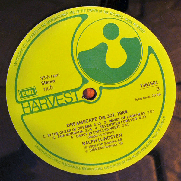 Ralph Lundsten : Nordisk Natursymfoni Nr 5 Trolltagen / Dreamscape (LP)
