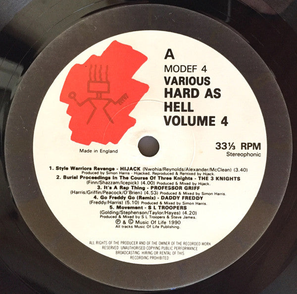 Various : Hard As Hell Four (LP, Comp)
